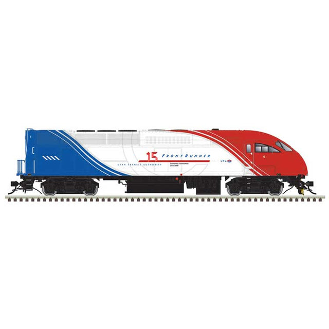 Motive Power Industries MP36PH-3C - Standard DC - Master Silver -- UTA Utah FrontRunner #6 (red, white, blue, 15th Anniversary)