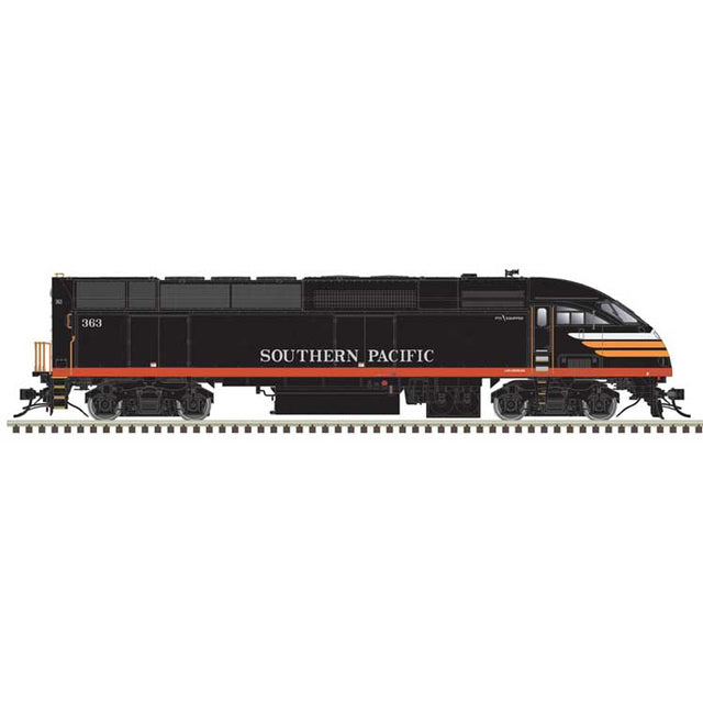 Motive Power Industries MP36PH-3C - Standard DC - Master Silver -- Southern Pacific #363 (Black Widow, black, red, silver, orange)