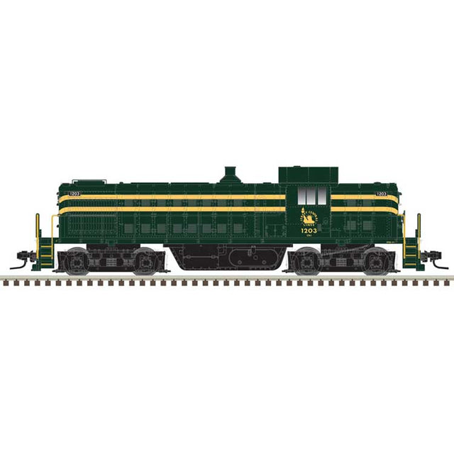 Alco RS1 - Standard DC - Master(R) -- Central Railroad of New Jersey #1203 (green, yellow)