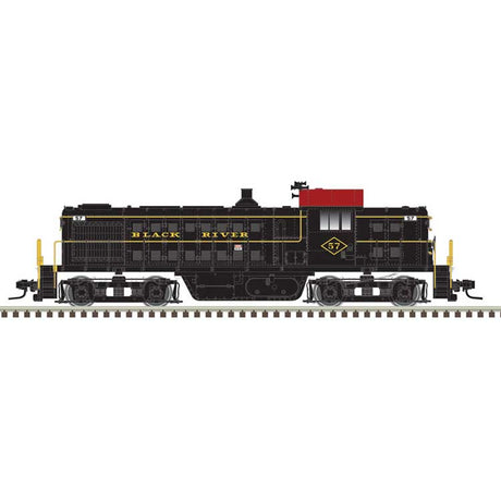 Alco RS1 - LokSound and DCC - Master(R) -- Black River & Western #57 (black, Tuscan, yellow)