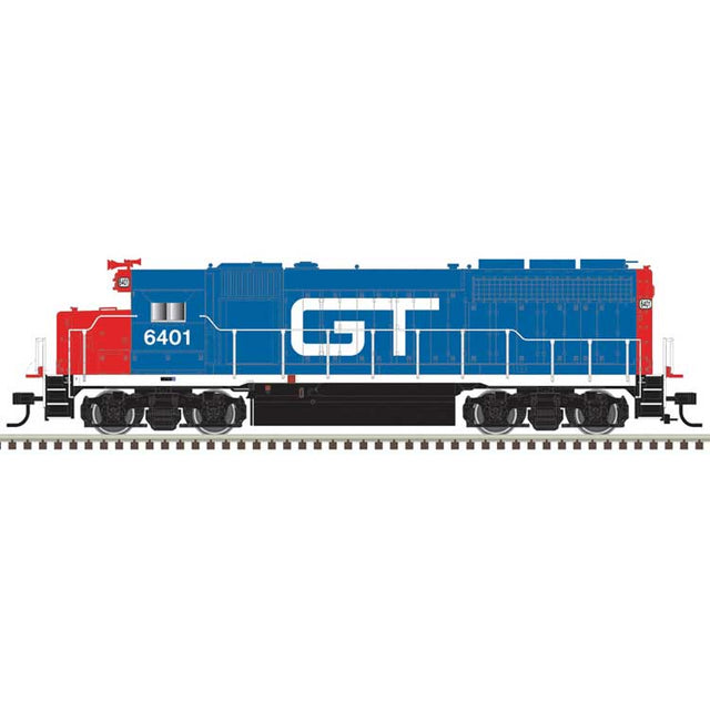 EMD GP40 - Standard DC - Master(R) -- Grand Trunk Western #6402 (blue, red, white)