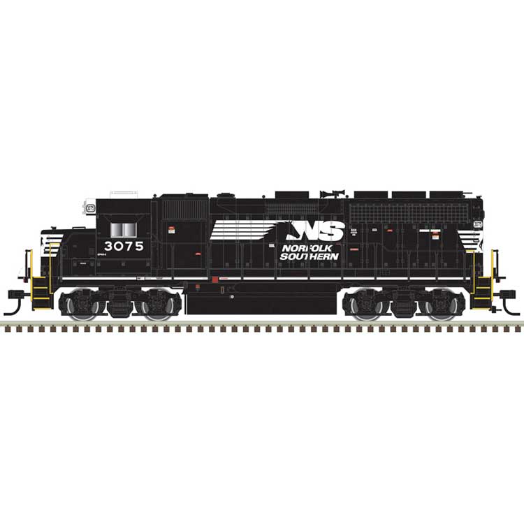 EMD GP40 - Standard DC - Master(R) -- Norfolk Southern #3086 (black, white, Horse Head Logo)