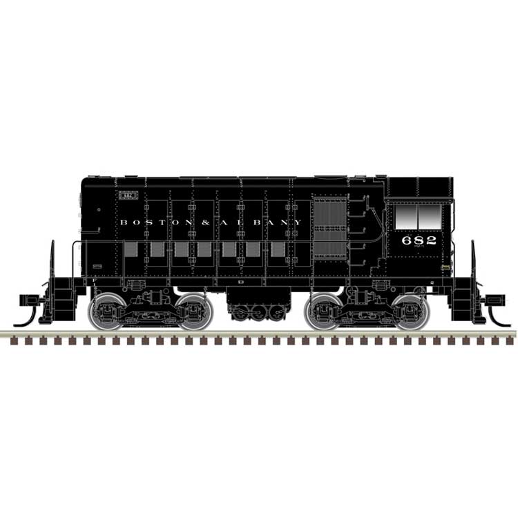 Alco HH660 - Standard DC - Master(R) -- Boston & Albany #682 (black, white)