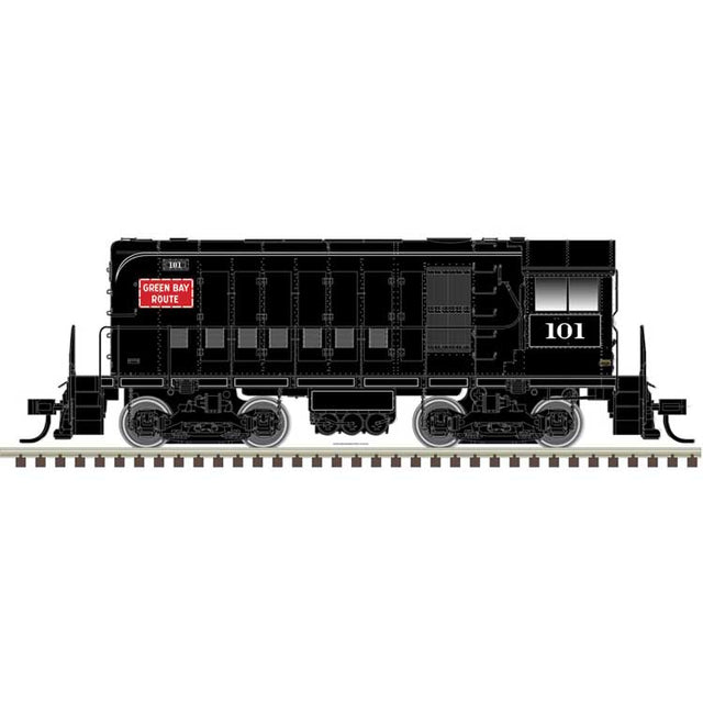 Alco HH660 - LokSound and DCC - Master(R) -- Green Bay & Western #101 (black, white, red)