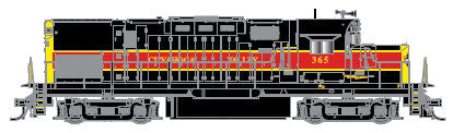 Alco C420 Phase 2B Low-Nose, Dynamic Brakes w/Sound & DCC - Master Gold -- Cuyahoga Valley Scenic #365 (black, red, yellow)
