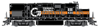 Alco C420 Phase 2B Low-Nose, Dynamic Brakes w/Sound & DCC - Master Gold -- Delaware & Hudson #420 (Guilford Scheme, gray, orange)