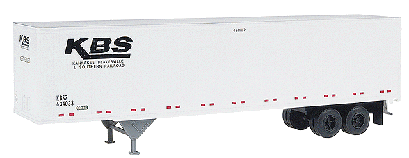 45' Pines Trailer -- Kankakee, Beaverville & Southern