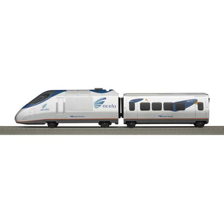 Trainkids - Locomotive & First Class Car Add-On Set for Battery-Powered Train -- Amtrak Acela-1