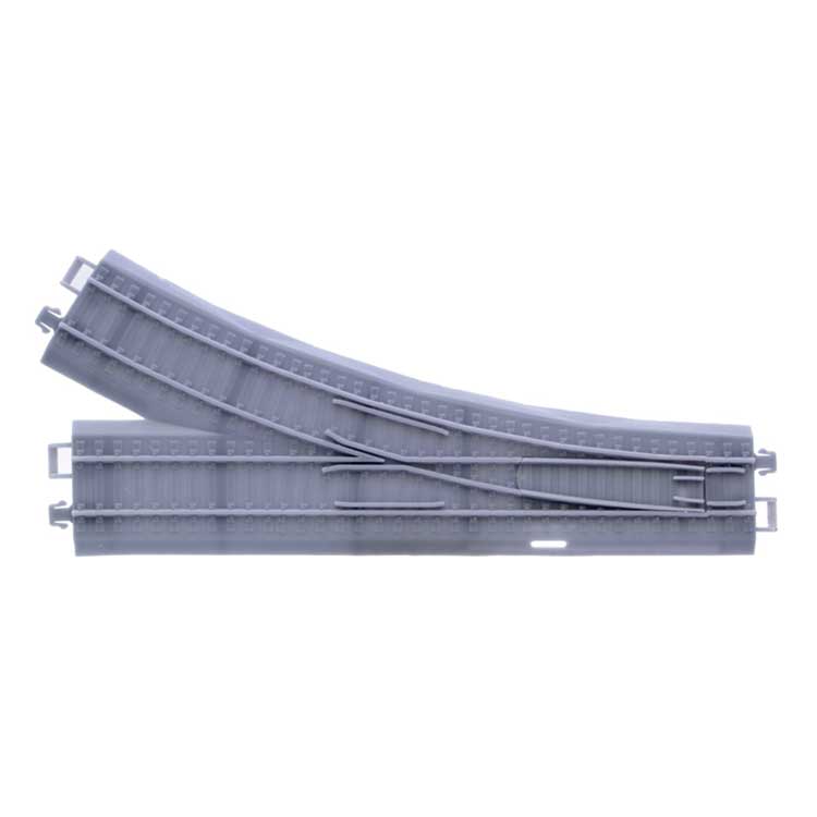 Turnout (Switch) Set - Trainkids -- Gray 1 Each Left & Right-2