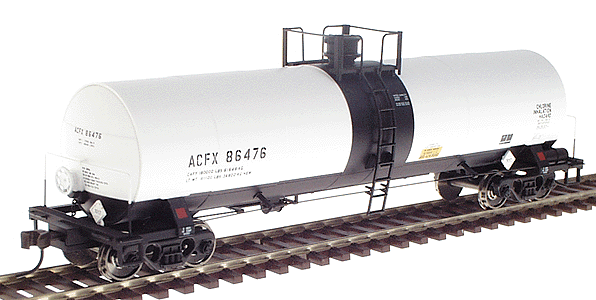 17,360 Gallon Insulated General Service Tank Car -- ACFX #86476 (white w/black center band)