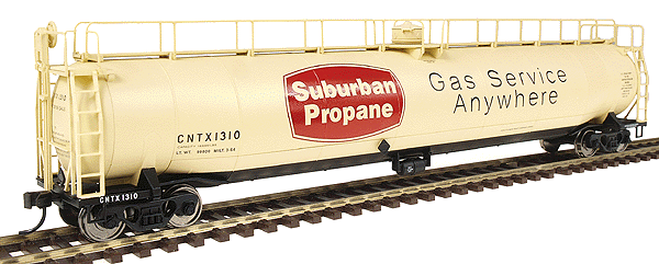 American Car & Foundry 33,000 Gallon Tank Car - Assembled -- Suburban Propane - CNTX #1310 (tan, red, black)