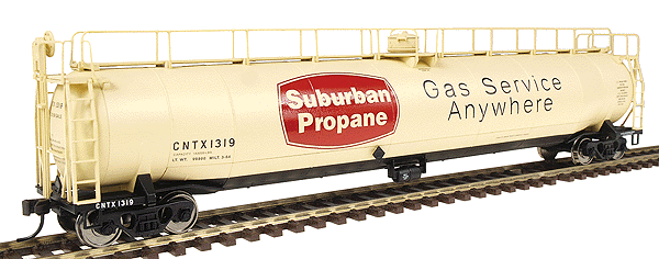 American Car & Foundry 33,000 Gallon Tank Car - Assembled -- Suburban Propane - CNTX #1319 (tan, red, black)