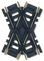 Custom-Line(R) Crossing - Code 100 -- 60-Degrees - 3"  7.6cm, Black Ties
