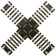 Custom-Line(R) Crossing - Code 100 -- 90-Degrees - 6"  15.2cm, Black Ties