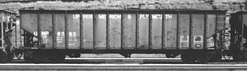 50-Ton 2-Bay Offset Side Open Hopper -- Reading #3  (Stone Service)