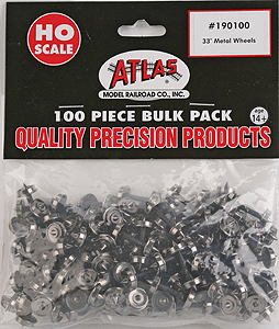 33" Metal wheels -- For Atlas Cabooses
