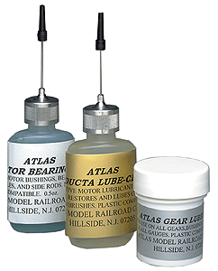 Loco/Track Maintenance Kit -- Gear Lubricant, Heavy Duty Motor Bearing Lubricant, Conducta-Lube Cleaner