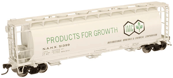 Atlas MasterLine(R) 3-Bay Cylindrical Hopper -- International Minerals & Chemicals (NAHX) #51399 (gray, black, green, white)