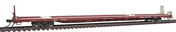 Atlas Master(R) ACF 89'4" Flatcar Body Style A w/Mid/End Hitches, Assembled -- Florida East Coast #2799