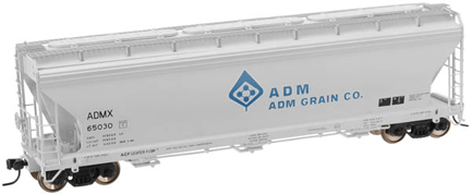 Master(TM) ACF(R) 4650 3-Bay Centerflow Covered Hopper Post-1971 Body -- ADM #65030