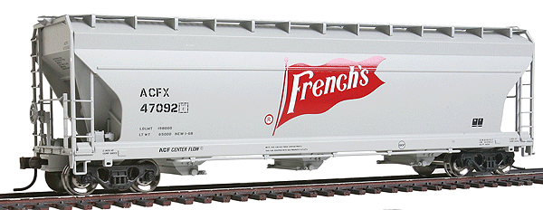 Master(TM) ACF(R) 4650 3-Bay Centerflow Covered Hopper Pre-1971 Body -- French's #47092