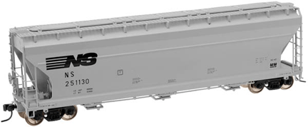 Master(TM) ACF(R) 4650 3-Bay Centerflow Covered Hopper Pre-1971 Body -- Norfolk Southern #251130