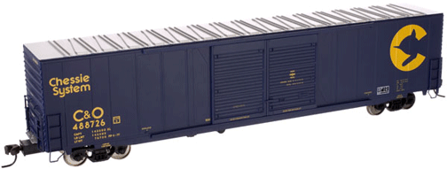 ACF(R) 60' Double-Door Auto Parts Boxcar -- Chessie System - C&O #488726