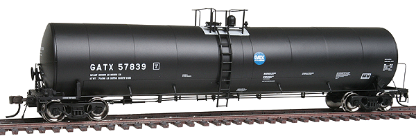 Master(TM) Trinity 25,500-Gallon Tank Car - Ready to Run -- GATX #57839 (black, Service Driven Logo)