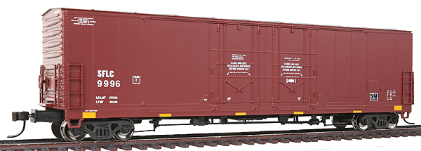 Master(TM) Evans 53' Double Plug-Door Boxcar - Ready to Run -- Burlington Northern Santa Fe #9996 (Reporting Marks Only, Conspicuity Stripe