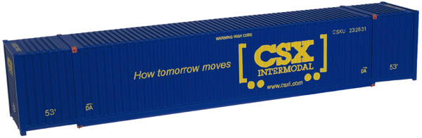 Master Series(TM) 53' Jindo Container 3-Pack -- CSX (How Tomorrow Moves) Set #1