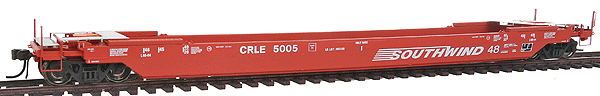 Master Line Gunderson 48' All-Purpose Well Car - Ready to Run -- Southwind (CRLE) #5005 (red)