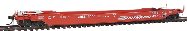 Master Line Gunderson 48' All-Purpose Well Car - Ready to Run -- Southwind (CRLE) #5006 (red)