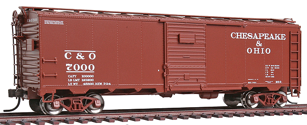 Master(TM) 1932 ARA 40' Steel Boxcar - Ready to Run -- Chespeake & Ohio #7000 (brown)