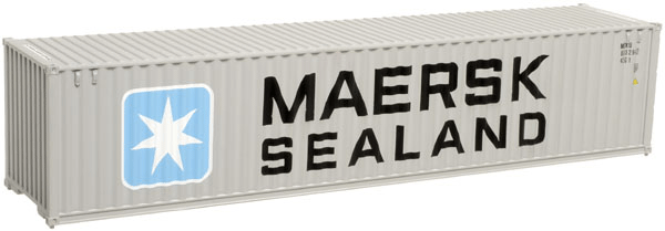 Master(R) 40' Standard-Height Container 3-Pack -- Maersk-Sealand #1 (First Merger Scheme, gray)