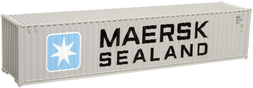 Master(R) 40' Standard-Height Container 3-Pack -- Maersk-Sealand #2 (First Merger Scheme, gray)