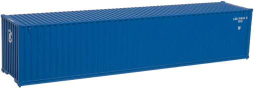 Master(R) 40' Standard-Height Container 3-Pack -- Hanjin #2 (SLSU Markings, Plain Sides, blue, Logo on Front)