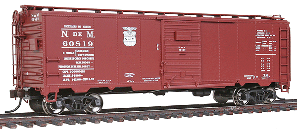 1940 ARA Boxcar - Ready to Run - Master(R) -- Nacionales de Mexico N de M #60819 (Boxcar Red)