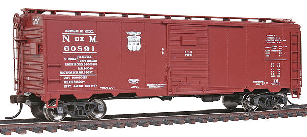 1941 ARA Boxcar - Ready to Run - Master(R) -- Nacionales de Mexico N de M #60891 (Boxcar Red)