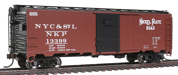 Master(TM) 1932 ARA Boxcar - Ready to Run -- Nickel Plate Road #13399 (Boxcar Red, black)