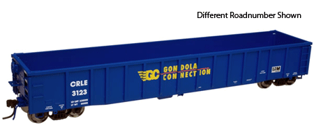 Master(TM) Thrall 2743 Gondola - Ready to Run -- Gondola Connection CRLE #3092 (blue, yellow, red)