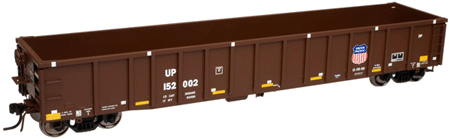 Thrall 2743 Gondola - Ready to Run - Master(R) -- Union Pacific #152002 (Boxcar Red, Yellow Conspicuity Marks)