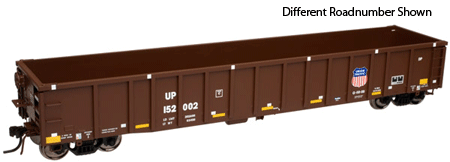 Thrall 2743 Gondola - Ready to Run - Master(R) -- Union Pacific #152075 (Boxcar Red, Yellow Conspicuity Marks)