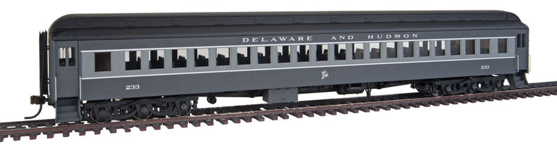 Heavyweight Single-Window Coach - Ready to Run - Master(R) -- Delaware & Hudson #233 (Two-Tone Gray)