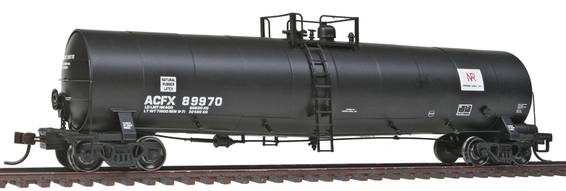 23,500-Gallon Tank Car - Ready to Run - Master(R) -- Ennar Latex ACFX #89970 (black, white, red)