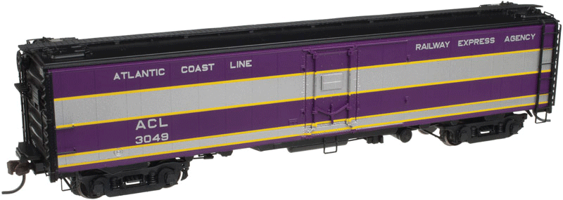 ACF/REA Steel Express Reefer - Ready to Run - Master(TM) -- Atlantic Coast Line #3049 (As-Delivered Scheme, purple, silver)