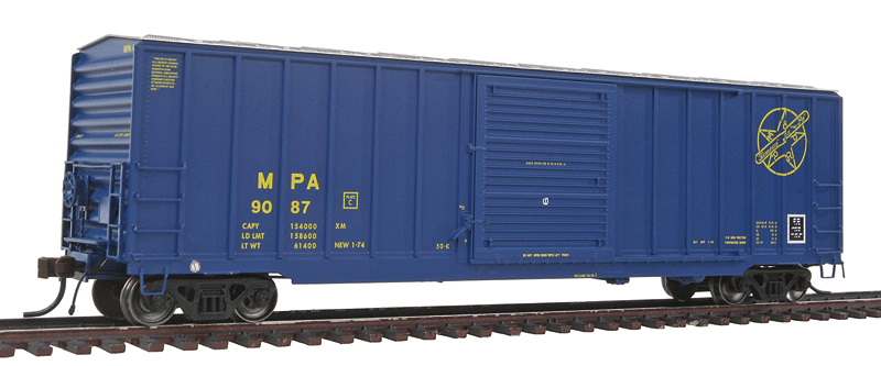 Berwick 50' Boxcar - Ready to Run - Master(R) -- Maryland and Pennsylvania #9087 (blue, yellow)