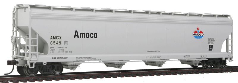 ACF 5701 Centerflow Plastics Hopper - Ready to Run - Master(R) -- Amoco AMCX #5487 (gray, black, red, blue, white)