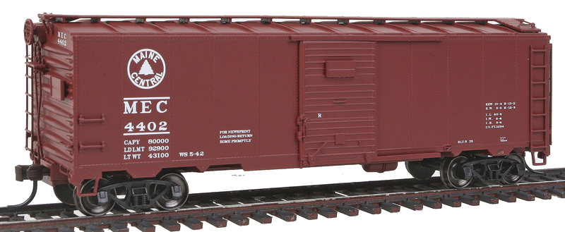 1932 ARA 40' Steel Boxcar - Ready to Run - Master(R) -- Maine Central #4402 (1942 Scheme, Boxcar Red)-1