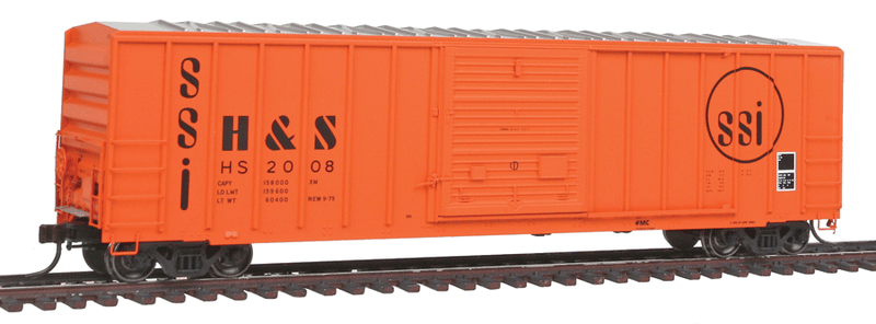 FMC 5077 Single Door Boxcar Early Version - Ready to Run - Master(R) -- Hartford & Slocomb #2028 (orange, black)