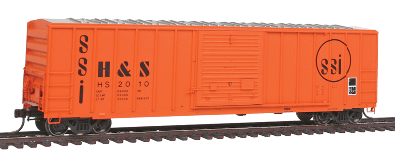 FMC 5077 Single Door Boxcar Early Version - Ready to Run - Master(R) -- Hartford & Slocomb #2010 (orange, black)